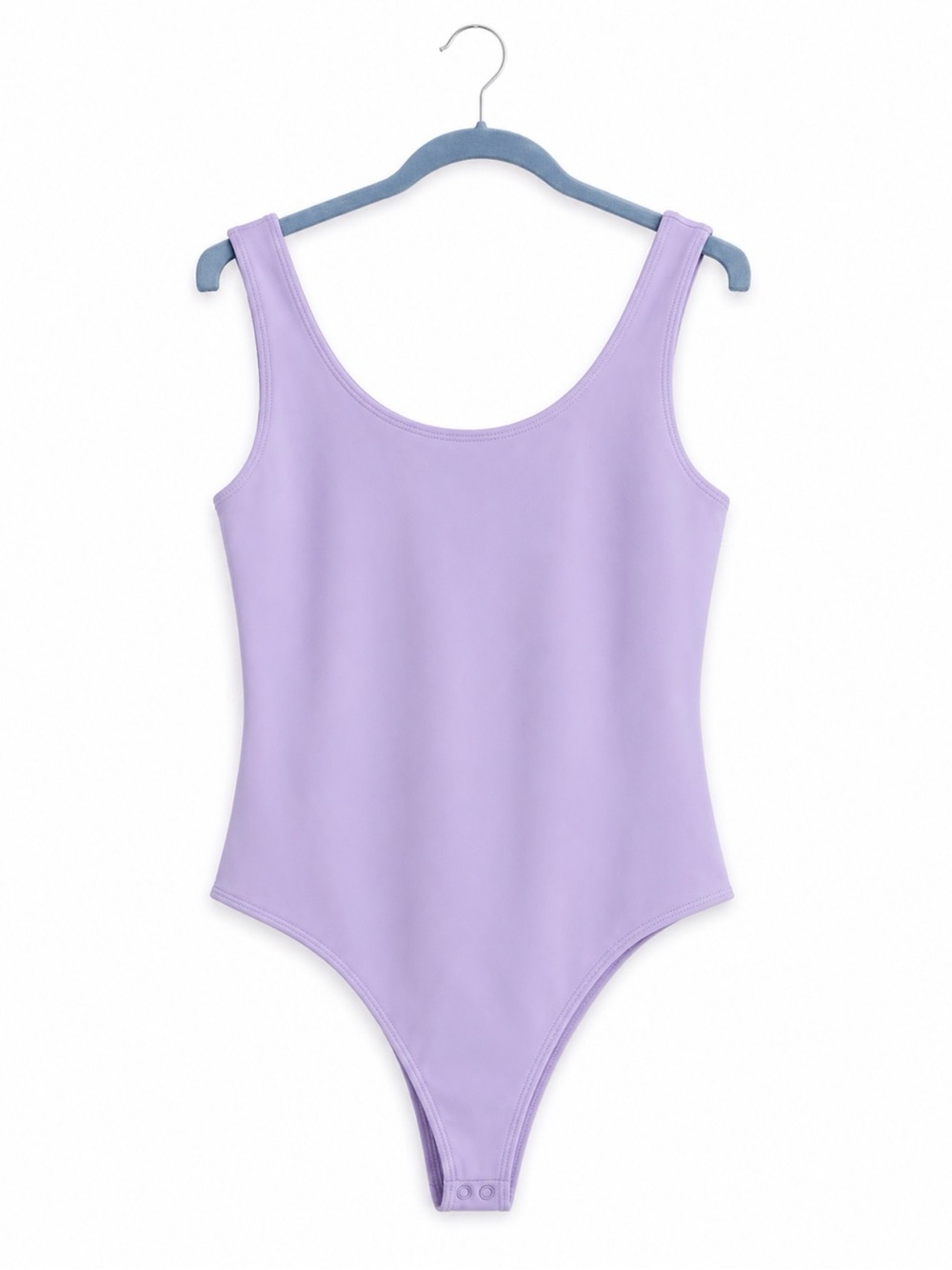 Express - Lilac Scoop Neck Bodysuit